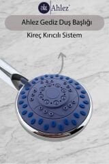 Gediz 5 Fonksiyonlu Duş Başlığı + Duş Hortumu + Vakum Mafsal Duş Seti