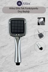 Elite Kare Duş Başlığı + Pvc Duş Hortumu + Büyük Mafsal Duş Seti