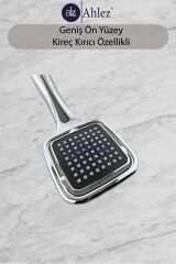 Elite Kare Duş Başlığı + Pvc Duş Hortumu + Vakum Mafsal Duş Takımı