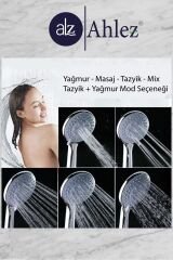 Pena 5 Fonksiyonlu Duş Başlığı + Pvc Duş Hortumu + Vakumlu Mafsal Duş Sistemi