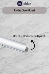 Tondo 5 Fonksiyonlu Duş Başlığı + Duş Hortumu + Duş Askısı Duş Seti