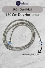 Bianco 3 Fonksiyonlu Duş Başlığı + Duş Hortumu + Mafsal Duş Takımı Duş Seti