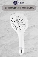 Bianco 3 Fonksiyonlu Duş Başlığı + Duş Hortumu + Mafsal Duş Takımı Duş Seti