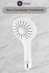 Bianco 3 Fonksiyonlu Duş Başlığı Pvc Spiral Duş Hortumu 160 Cm Duş Takımı Duş Seti