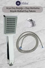 Arya Duş Başlığı + Spiral Duş Hortumu + Büyük Mafsal Duş Takımı Duş Seti
