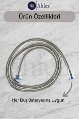 Arya Duş Başlığı + Vakumlu Mafsal + Duş Hortumu Duş Takımı Duş Seti