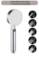 Maxima Krom Turbo 5 Fonksiyonlu Duş Başlığı El Duşu
