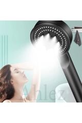 Maxima Krom Turbo 5 Fonksiyonlu Duş Başlığı , Pvc Duş Hortumu Ve Mafsal 3'lü Duş Takımı Seti