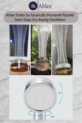Turbo Pervaneli Duş Başlığı + Pvc Duş Hortumu Duş Takımı Duş Seti