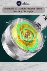 Turbo Pervaneli Duş Başlığı + Pvc Duş Hortumu Duş Takımı Duş Seti