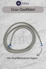 Aqua Kare 3 Fonksiyonlu Duş Başlığı Ve Duş Hortumu Duş Seti