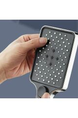 Aqua Kare 3 Fonksiyonlu Duş Başlığı ve Pvc Duş Hortumu Duş Seti