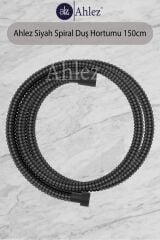 Aqua Kare 3 Fonksiyonlu Duş Başlığı ve Siyah Duş Hortumu 1.5m Duş Seti