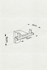 Premium Kapaklı Kağıtlık + Kapaksız Kağıtlık + İkili Bornoz Askılık Banyo Seti