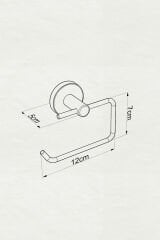 Dolce Kapaksız Kağıtlık + Uzun Havluluk 40cm Banyo Seti