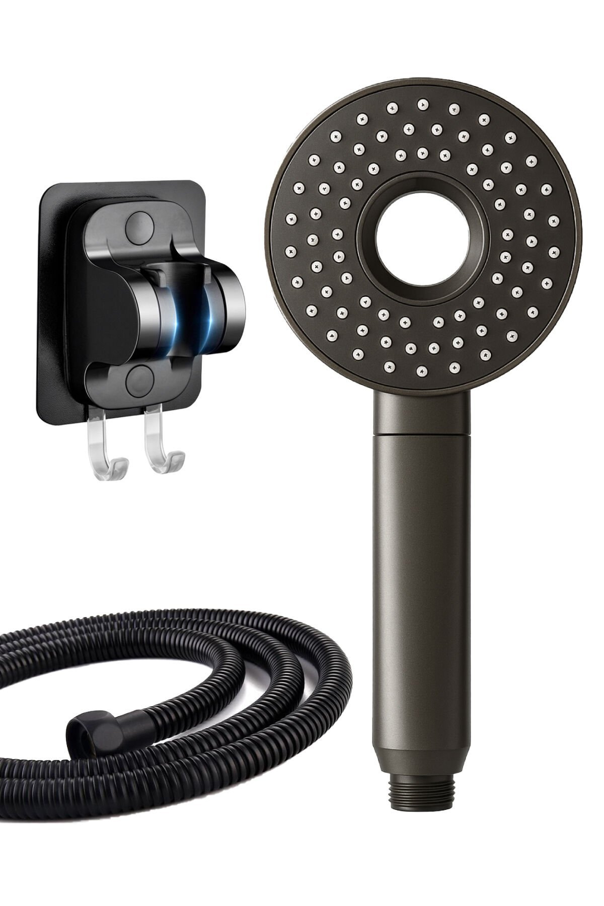 5 Fonksiyonlu Yön Çevirmeli El Duşu Yapışkan Mafsallı Duş Hortumu Duş Sistemi