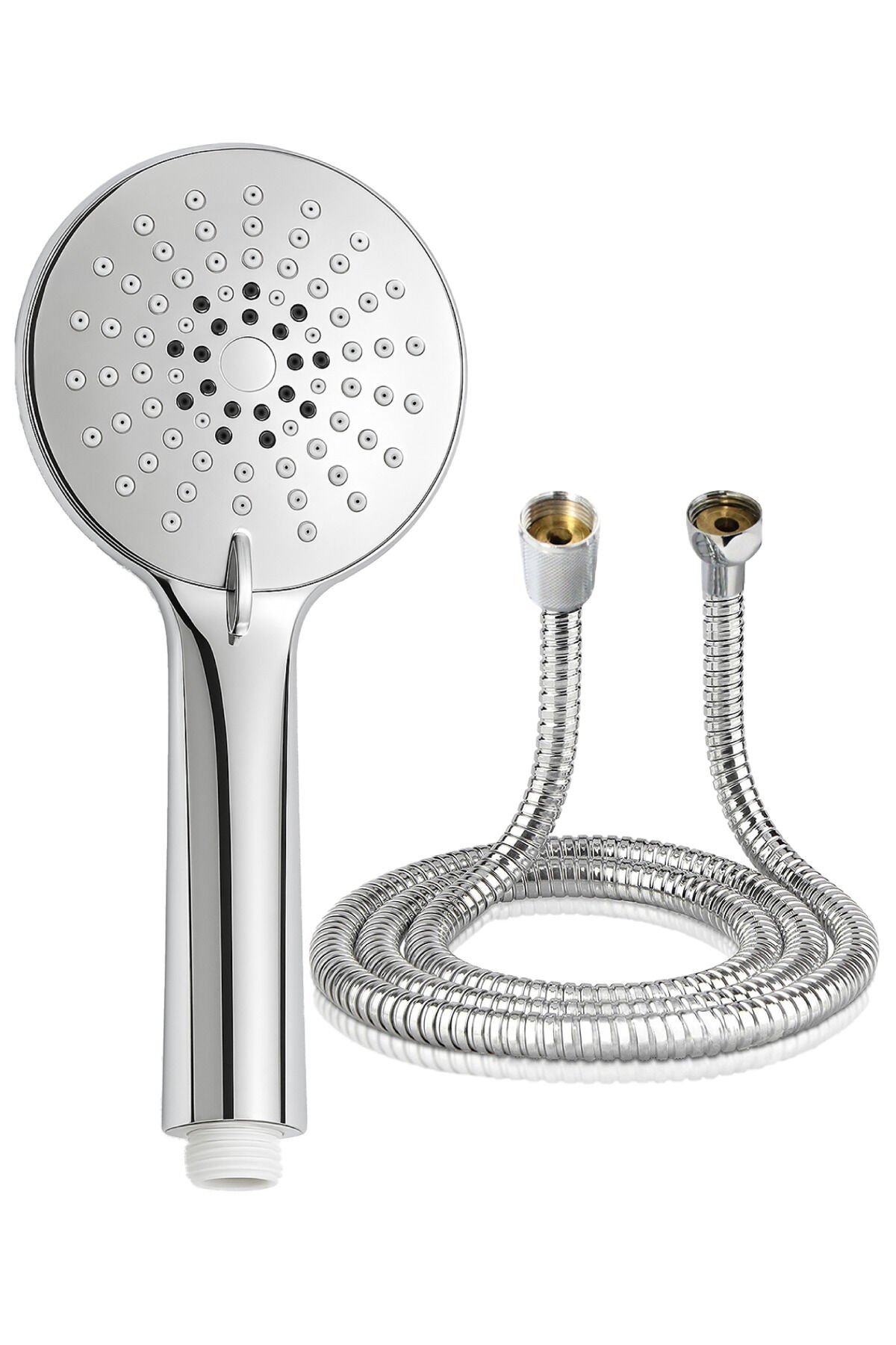 Elmas 5 Fonksiyon Duş Başlığı , Örgülü Duş Spiral Hortumu Duş Seti
