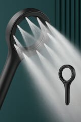 Hendek Siyah El Duşu , Yapışkan Mafsal ve Siyah Hortum Duş Seti