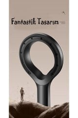 Hendek Su Tasarruflu Siyah Turbo Jet Banyo Duş Başlığı El Duşu