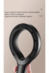 Hendek Su Tasarruflu Siyah Turbo Jet Banyo Duş Başlığı El Duşu