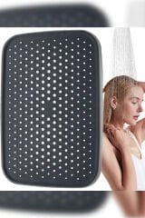 Robot Duş Tepe Başlığı Takım Siyah Krom Seti 30x20cm