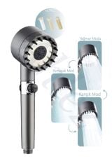 Masaj Etkili Ayarlanabilir Çok Fonksiyonlu Filtreli Arıtmalı Duş Başlığı El Duşu