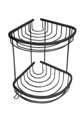 Siyah Deniz Ikili Süngerlik Şampuanlık 18x18 Cm Pirinç