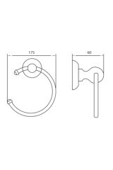 Rio Altın Yuvarlak Havluluk