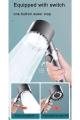 Masaj Etkili 3 Fonksiyonlu Filtreli Duş Başlığı Ve Duş Hortumu Duş Seti