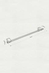 Premium Uzun Havluluk + Kare Yuvarlak Havluluk + Kapaksız Kağıtlık Banyo Seti