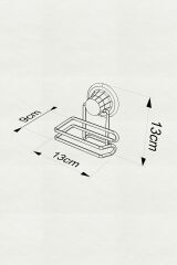 Vega Vakumlu Yapışkanlı Krom Destekli Tuvalet Kağıtlığı - Kağıtlık