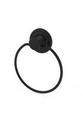 Vega Mat Siyah Yapışkanlı Vakumlu Yuvarlak Havluluk