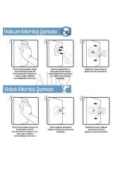 Vega Mat Siyah Vakumlu Yapışkanlı Paslanmaz Ikili Havlu Ve Bornoz Askılığı