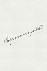 Premium İkili Bornoz Askılık + Uzun Havluluk + Kapaklı Tuvalet Kağıtlık Banyo Seti